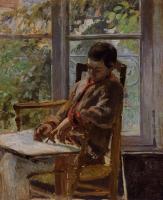 Pissarro, Camille - Lucien Pissarro in an Interior